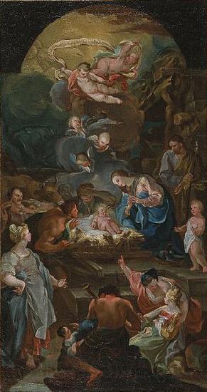 unknow artist Adoration of the Shepherds France oil painting art